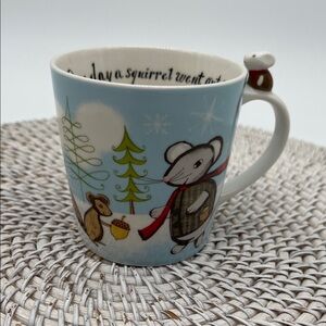 NWOT Starbucks 2010 Christmas Mouse/Squirrel Mug 8 Oz